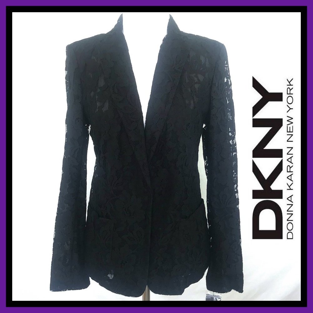 NWT DKNY Floral Lace Blazer